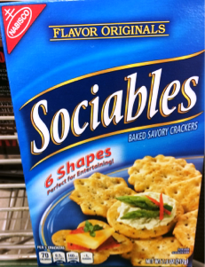 (image for) Sociables Baked Snack Crackers 7.5 oz